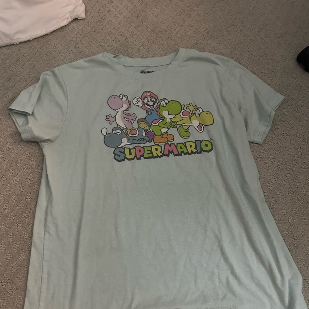 Super Mario Kids T-Shirt - Light Blue